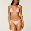 Gesmokte Cheekiest bikinibroekje met hoge beenuitsnijding