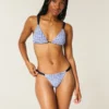 Gesmokte Cheekiest bikinibroekje met hoge beenuitsnijding