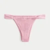 Gesmokte Cheekiest bikinibroekje met hoge beenuitsnijding