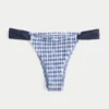 Gesmokte Cheekiest bikinibroekje met hoge beenuitsnijding