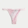 Gesmokte Cheekiest bikinibroekje met hoge beenuitsnijding