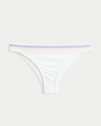 Gesmokte taille, hoog uitgesneden cheekiest bikinibroekje