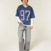 Gewassen grijze baggy jeans Gewassen grijze baggy jeans