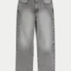 Gewassen grijze baggy jeans Gewassen grijze baggy jeans
