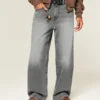 Gewassen grijze superbaggy jeans Gewassen grijze superbaggy jeans