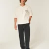 Gewassen zwarte baggy jeans Gewassen zwarte baggy jeans