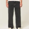 Gewassen zwarte baggy jeans Gewassen zwarte baggy jeans