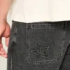 Gewassen zwarte baggy jeans Gewassen zwarte baggy jeans
