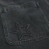 Gewassen zwarte baggy jeans Gewassen zwarte baggy jeans