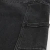 Gewassen zwarte baggy spijkerbroek Gewassen zwarte baggy spijkerbroek