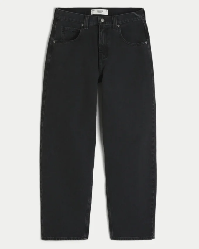 Gewassen zwarte skaterbaggy jeans Gewassen zwarte skaterbaggy jeans