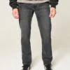 Gewassen zwarte slim straight jeans Gewassen zwarte slim straight jeans