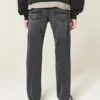 Gewassen zwarte slim straight jeans Gewassen zwarte slim straight jeans