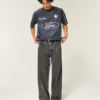 Gewassen zwarte superbaggy jeans Gewassen zwarte superbaggy jeans