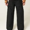 Gewassen zwarte superbaggy schilderbroek Gewassen zwarte superbaggy schilderbroek