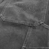 Gewassen zwarte superbaggy schilderbroek Gewassen zwarte superbaggy schilderbroek