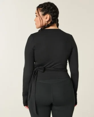 Gilly Hicks Active Recharge Long-Sleeve Wrap Top Gilly Hicks Active Recharge Long-Sleeve Wrap Top