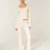 Gilly Hicks Always Cozy Waffle Bootcut Pants