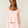 Gilly Hicks Always Cozy Waffle Long-Sleeve Scoop Top