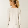 Gilly Hicks Always Cozy Waffle Long-Sleeve Scoop Top