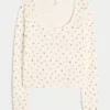 Gilly Hicks Always Cozy Waffle Long-Sleeve Scoop Top