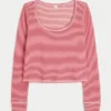 Gilly Hicks Always Cozy Waffle Long-Sleeve Scoop Top