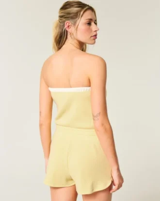 Gilly Hicks Comfortabele strapless wafelonesie