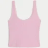 Gilly Hicks Cozy Waffle Lace Trim Tank Gilly Hicks Cozy Waffle Lace Trim Tank