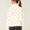 Gilly Hicks Geborduurd Sherpa Sweatshirt met Rits Gilly Hicks Geborduurd Sherpa Sweatshirt met Rits