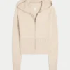 Gilly Hicks kabeltrui met capuchon en ritssluiting Gilly Hicks kabeltrui met capuchon en ritssluiting