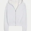 Gilly Hicks Relaxed Zip-Up Waffle Hoodie Gilly Hicks Relaxed Zip-Up Waffle Hoodie