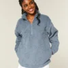 Gilly Hicks Sherpa-sweatshirt met kwartritssluiting Gilly Hicks Sherpa-sweatshirt met kwartritssluiting