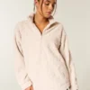 Gilly Hicks Sherpa-sweatshirt met kwartritssluiting Gilly Hicks Sherpa-sweatshirt met kwartritssluiting