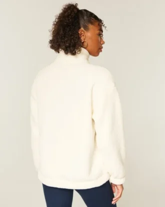 Gilly Hicks Sherpa-sweatshirt met kwartritssluiting