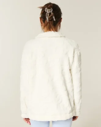 Gilly Hicks Sherpa-sweatshirt met kwartritssluiting