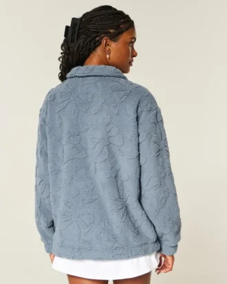 Gilly Hicks Sherpa-sweatshirt met kwartritssluiting