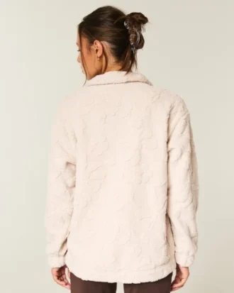 Gilly Hicks Sherpa-sweatshirt met kwartritssluiting
