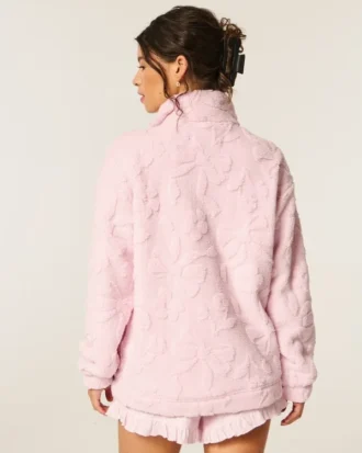 Gilly Hicks Sherpa-sweatshirt met kwartritssluiting