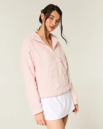 Gilly Hicks Sherpa-sweatshirt met ritssluiting