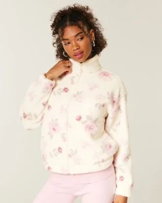 Gilly Hicks Sherpa-sweatshirt met ritssluiting