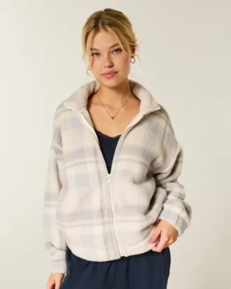 Gilly Hicks Sherpa-sweatshirt met ritssluiting