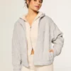 Gilly Hicks Sherpa-sweatshirt met ritssluiting