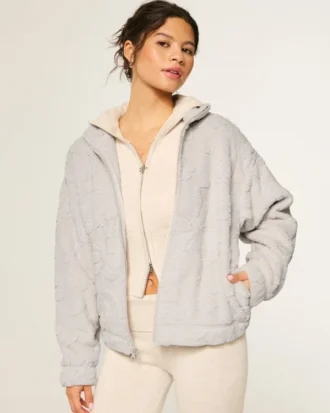 Gilly Hicks Sherpa-sweatshirt met ritssluiting