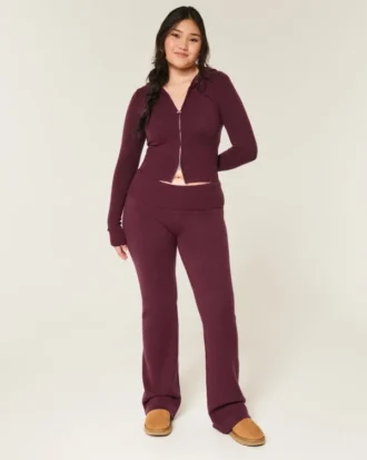 Gilly Hicks Sweater-gebreide broek met omgeslagen taille