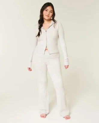 Gilly Hicks Sweater-gebreide broek met omgeslagen taille