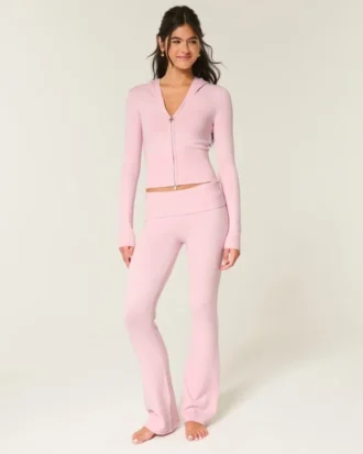 Gilly Hicks Sweater-gebreide broek met omgeslagen taille