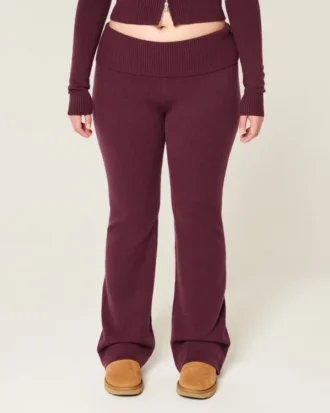 Gilly Hicks Sweater-gebreide broek met omgeslagen taille