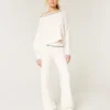 Gilly Hicks Sweater-gebreide rechte broek met omgeslagen taille