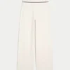Gilly Hicks Sweater-gebreide rechte broek met omgeslagen taille
