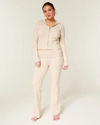 Gilly Hicks Sweater-Knit Foldover Bootcut Broek
